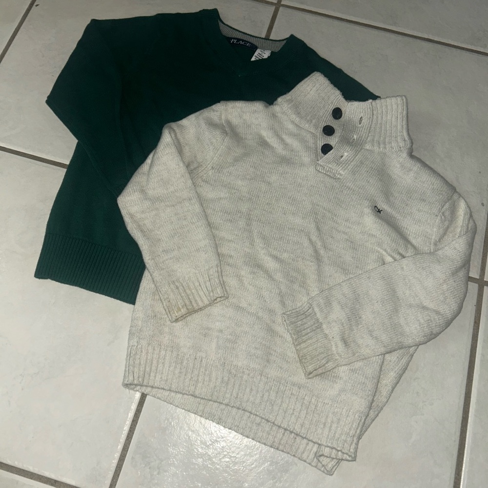 Lot of two boys dress sweaters